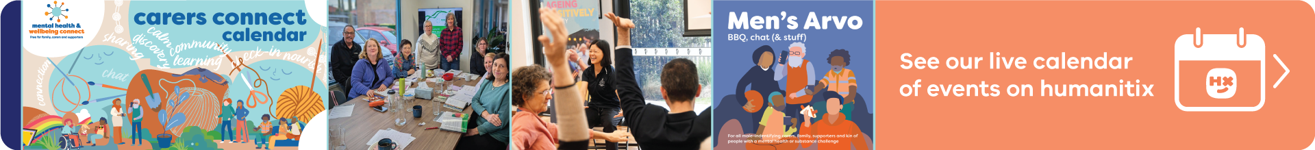 Carers connect calendar banner